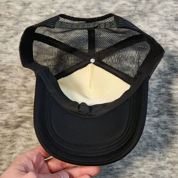 Panda Dap Trucker Hat Baseball Cap Black White O/S - Picture 5 of 5